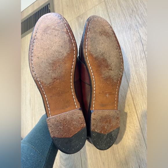 G.H. Bass & Co. Mens Burgundy Penny Loafer Dress Shoes 11 M - Picture 11 of 13